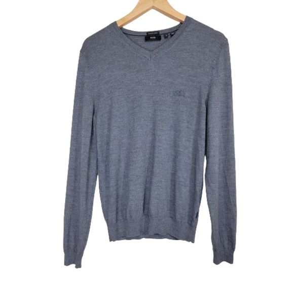 Hugo Boss Extrafine Merino Wool V-neck Sweater - Small - Picture 1 of 4